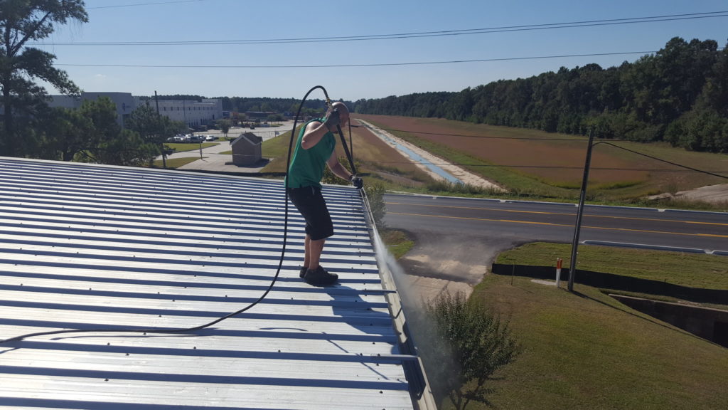 Pressure Washing Gutters